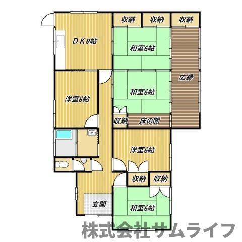 【間取り】 | 鹿毛馬貸家