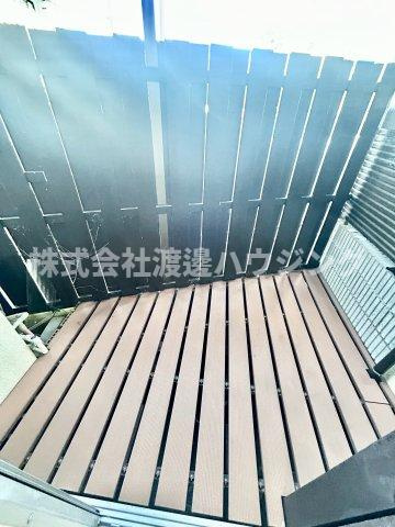 西立花町テラスハウスのバルコニー