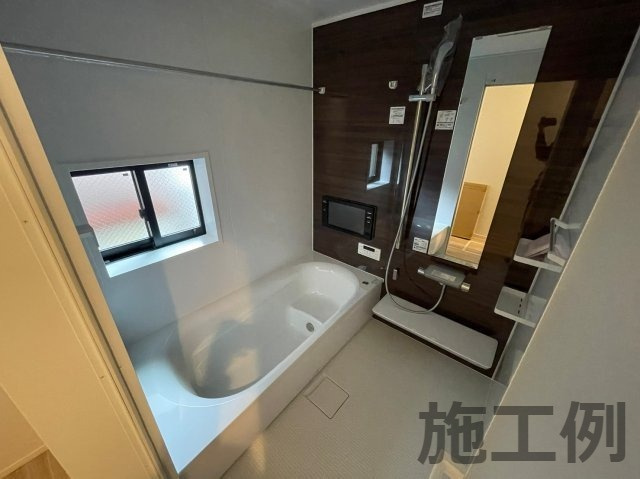 平塚市東八幡１丁目新築戸建て　７期2号棟の浴室|きれいなお風呂です