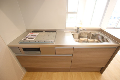 システムキッチン　IH２口コンロ
