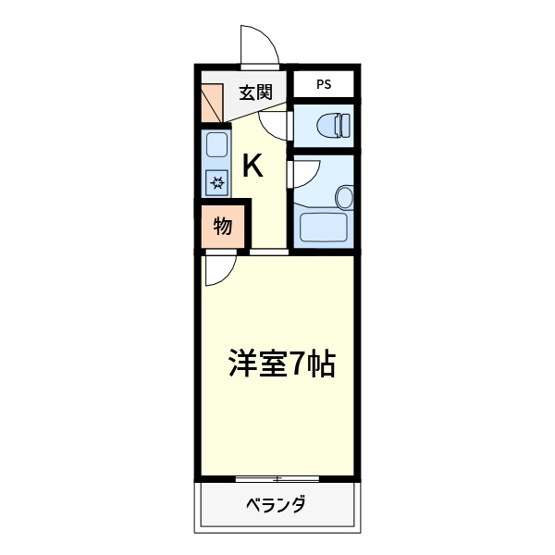 【間取り】 | サンハイツ殿町