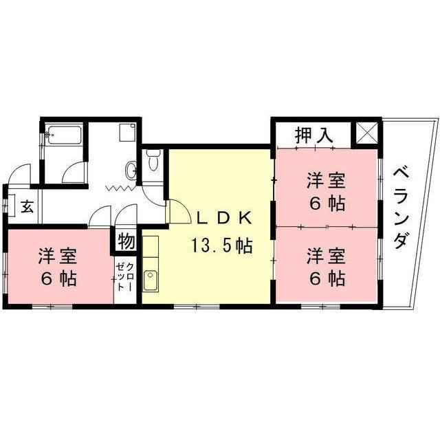 ハイツ片桐の間取り