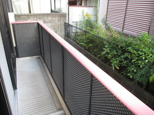 パイン法隆寺のバルコニー