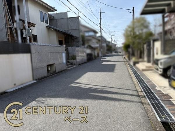 香芝市西真美３丁目の売地の前面道路含む現地写真|■現地撮影写真■お気軽にお問い合わせください！