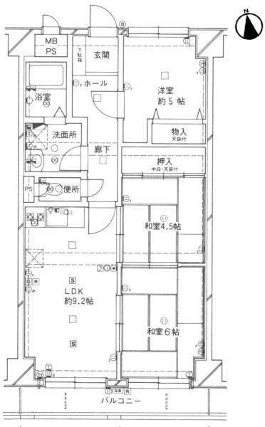 マスターズ・エル岩出の間取り