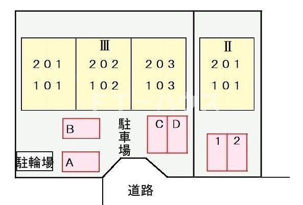 グレースコーポキシゲⅢの駐車場|駐車場