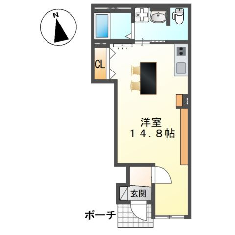 仮）スイートモダン船越の間取り