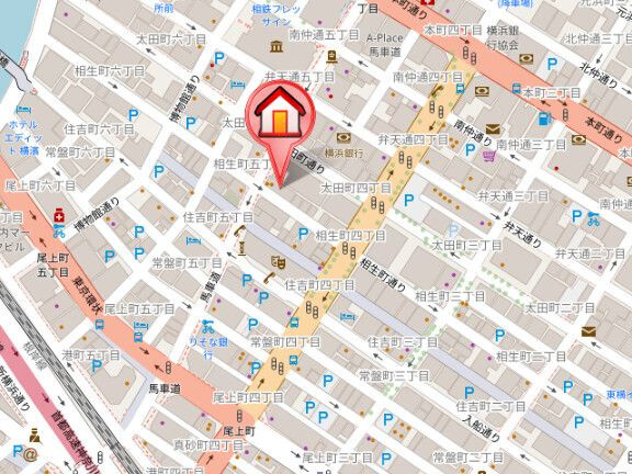 レジディア横濱馬車道の地図