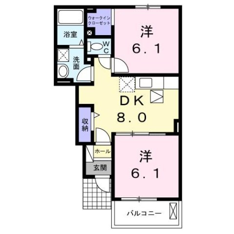 【間取り】 | パークハイム椿　Ⅰ