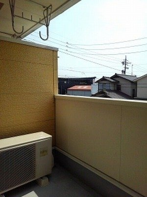 プラシード　カーサのバルコニー|陽当たり良好なバルコニーです