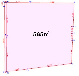 【売地】うるま市豊原の区画図