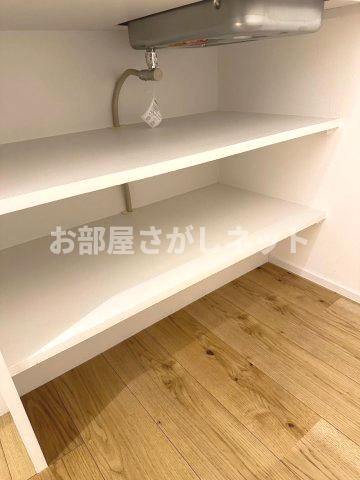 trias220【おとり物件なし】#学生・社会人にオススメ！初期費用分割払いOK！のキッチン|キッチン下収納