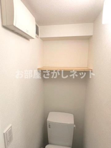 trias220【おとり物件なし】#学生・社会人にオススメ！初期費用分割払いOK！のトイレ|トイレ収納