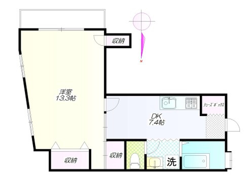 コーポ松原の間取り