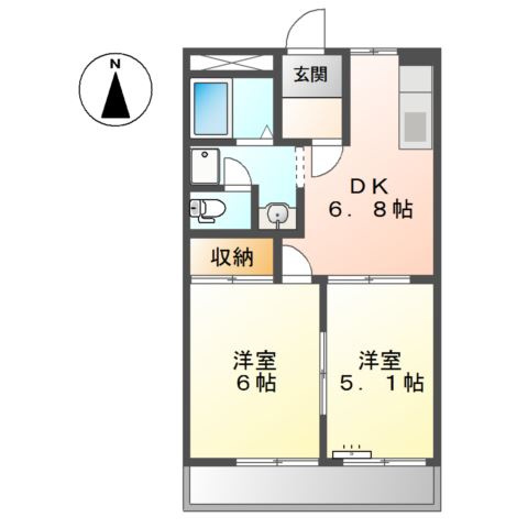 エポックハウス西桜木の間取り