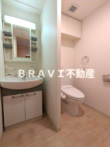 レジュールアッシュ長堀通南 BRAVI不動産の洗面所