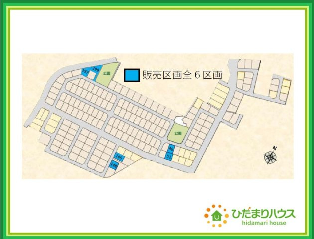 いわき市好間町上好間字大堰　46号地　売地の区画図