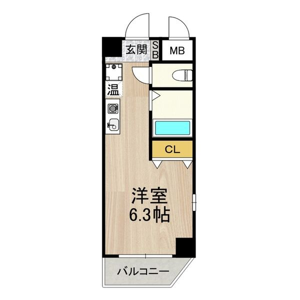 エルミタージュ難波南Ⅴの間取り