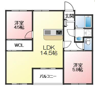 御崎北ビルの間取り