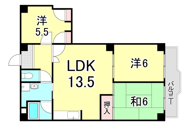 ロイヤル西宮北口の間取り