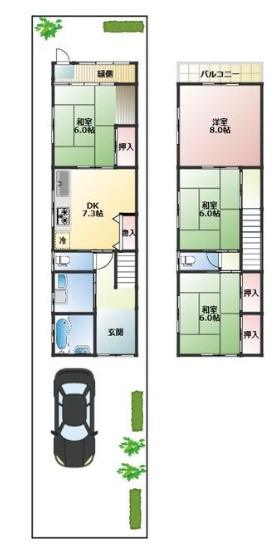 姫路市幸町　　　JR「京口駅」徒歩5分の間取り