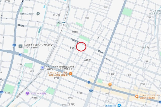 姫路市幸町　　　JR「京口駅」徒歩5分の地図