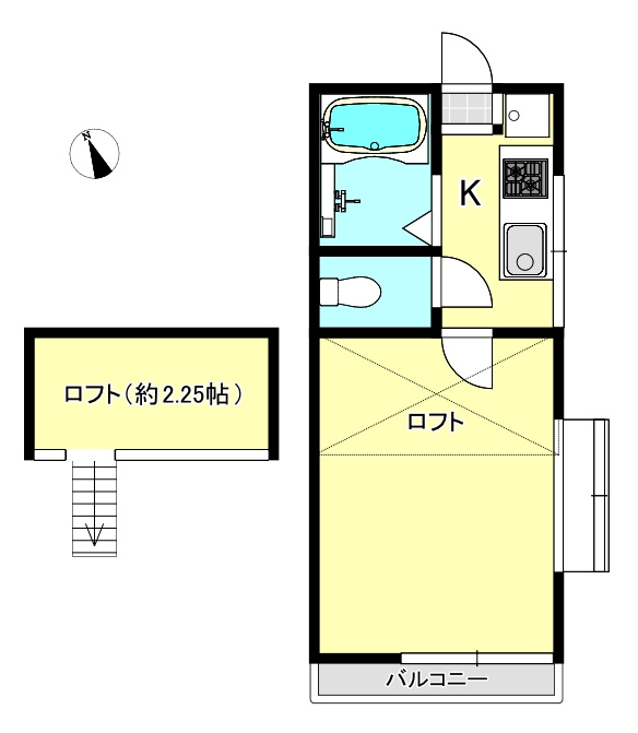 【 貸主 】パレス西戸部の間取り