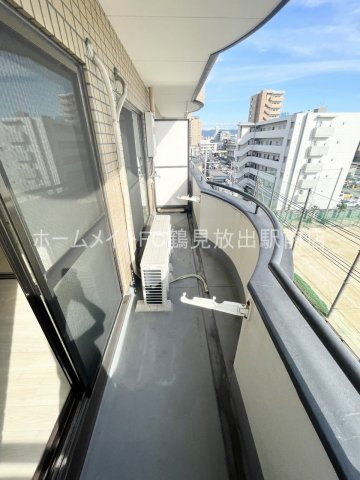 大阪市城東区永田３丁目の賃貸マンションのバルコニー