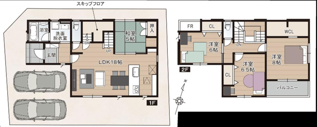 【間取り】 | 香美市土佐山田町東本町２丁目/２区画 | １号地