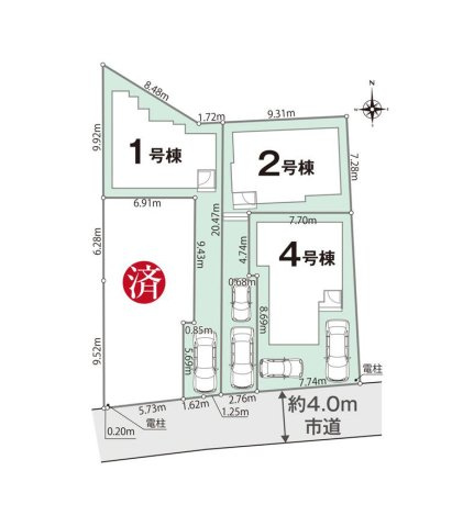 福岡市城南区飯倉1丁目第1-4棟（1号棟）の間取り