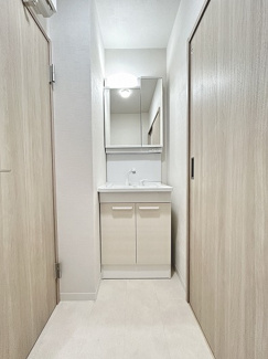 【独立洗面台】 | エクレール第弐相模原 | 朝の身支度には欠かせない独立洗面化粧台。