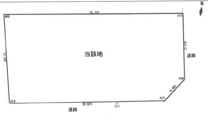 ６６０９５　羽島郡岐南町八剣9丁目土地の区画図
