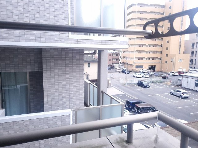 中央ハイツのバルコニー