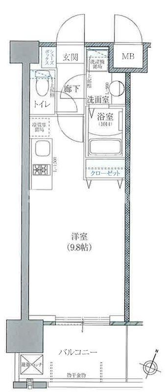 アプリーレ神戸元町の間取り