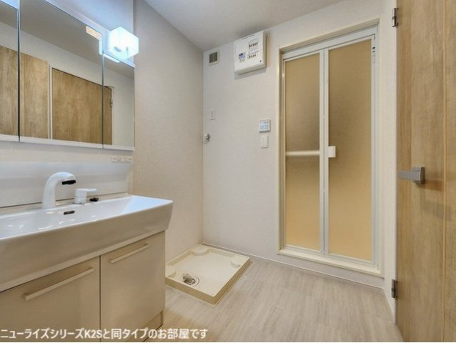 加古川市尾上町安田のアパートの洗面所