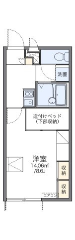 加古川市加古川町本町のアパートの間取り