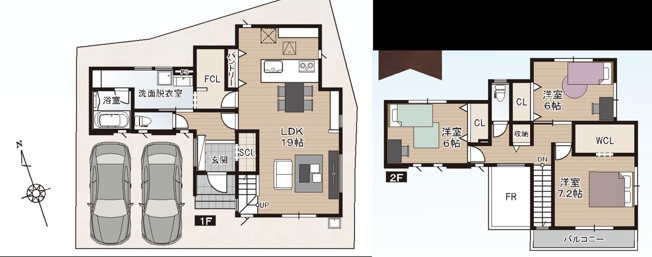 【間取り】 | 南国市後免町２丁目/3区画 | １号地