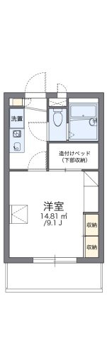 レオパレスグリーンヒルズの間取り
