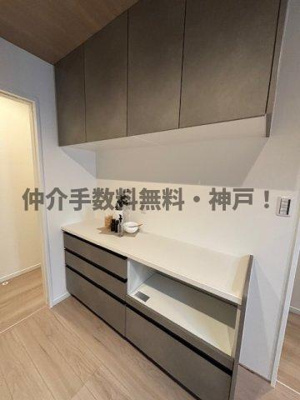 【キッチン】 | 神戸市須磨区大黒町1丁目　新築戸建　仲介手数料無料！ | きれいなキッチンです