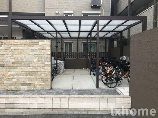 サンスクエア千里万博　Ａ棟の庭|お庭が付いています