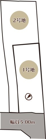 嵐山茶尻町3期 ２号地の区画図