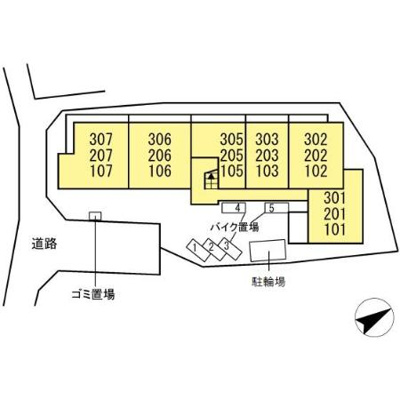 【区画図】 | D'Bless西谷（ディーブレスニシヤ） | D'Bless西谷　区画図