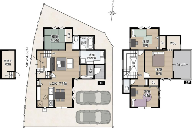 【間取り】 | 高知市朝倉丙/２号地 | ２号地