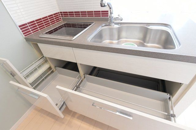 台東区浅草６丁目の賃貸マンションのキッチン