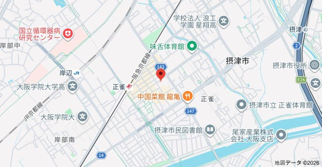 グリーンエクセル正雀の地図