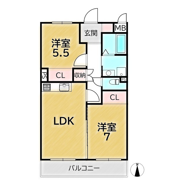 FLEX高野の間取り