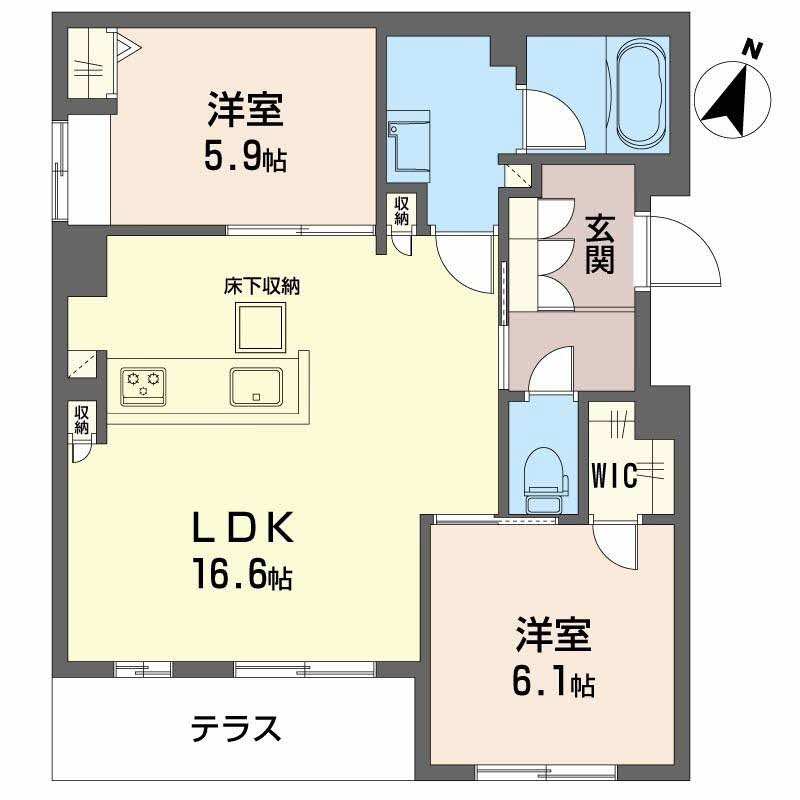フォレナ山田東の間取り