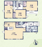 千葉市中央区東千葉一丁目　新築分譲住宅２号棟の画像