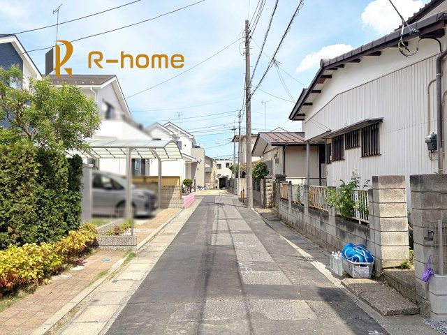 我孫子市並木7丁目第1期　新築戸建て　2号棟の前面道路含む現地写真|『今から見たい！』大歓迎です♪
お気軽にＲ－ｈomeまでお問い合わせください。