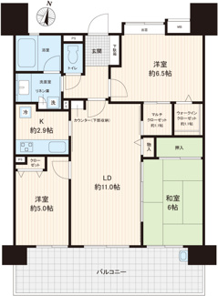 【間取り】 | デュオコート武蔵浦和